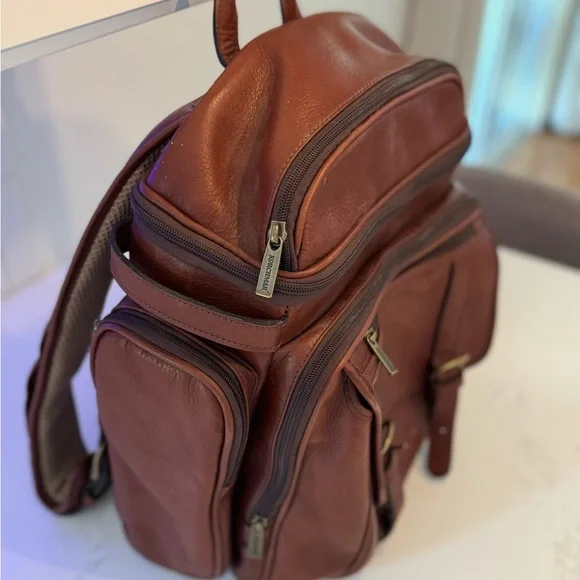 Brown Leather Vintage Backpack